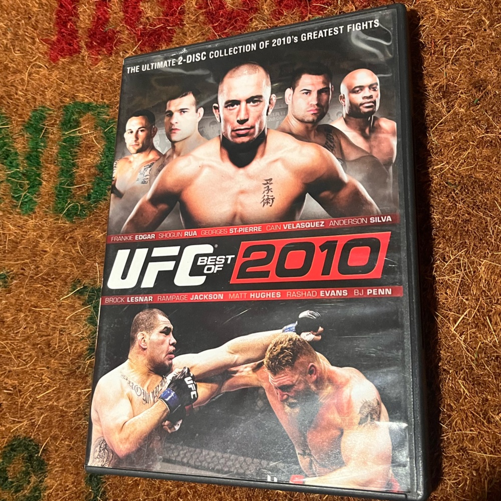 UFC Best of 2010 DVD - Black and Red Cover
